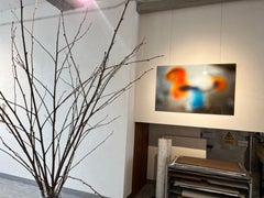 Photographie couleur en méthacrylate, terrain de jeu/enfant, avec cadre en aluminium.