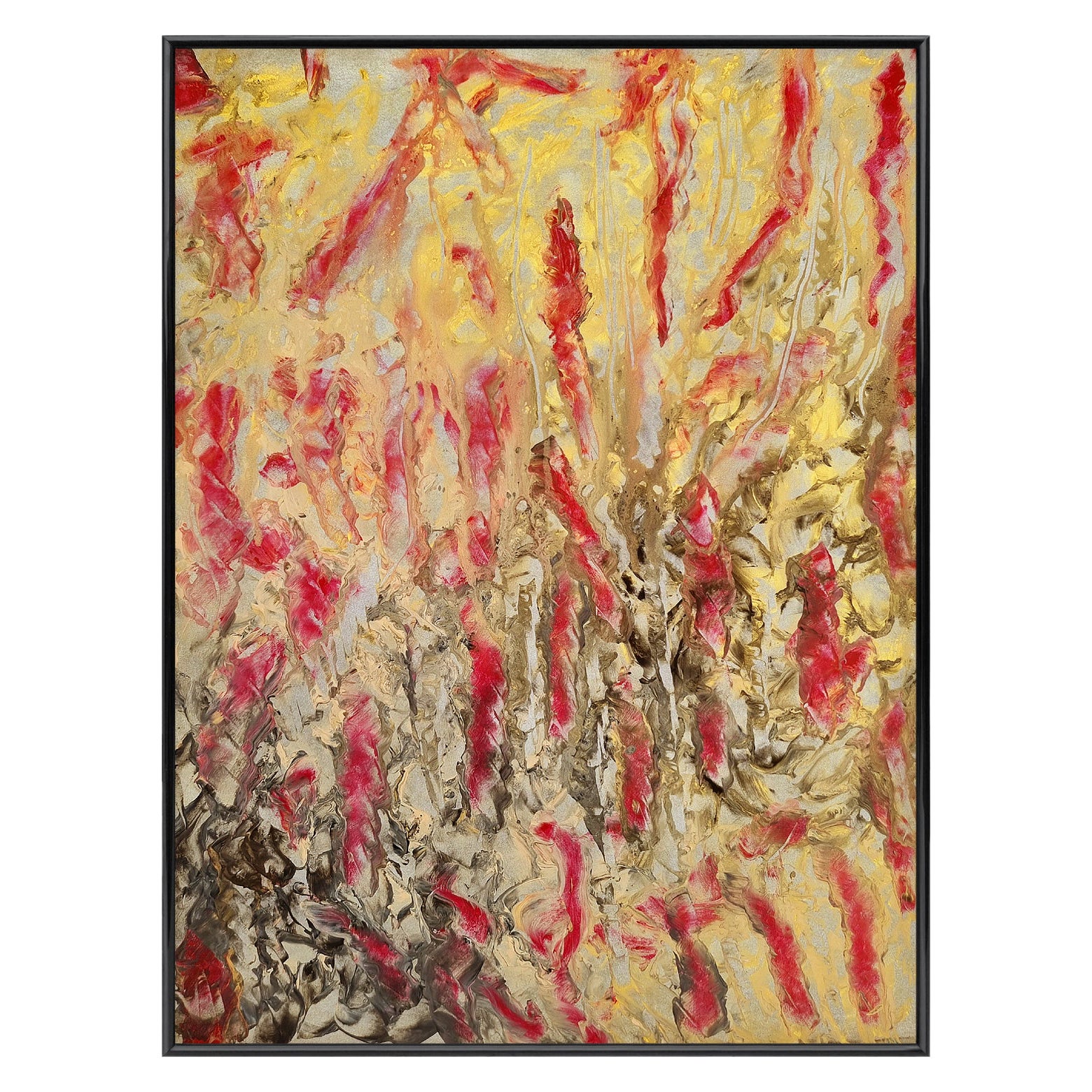 "Variation" - Peinture abstraite de Pascal et Annie Leniau, artistes français