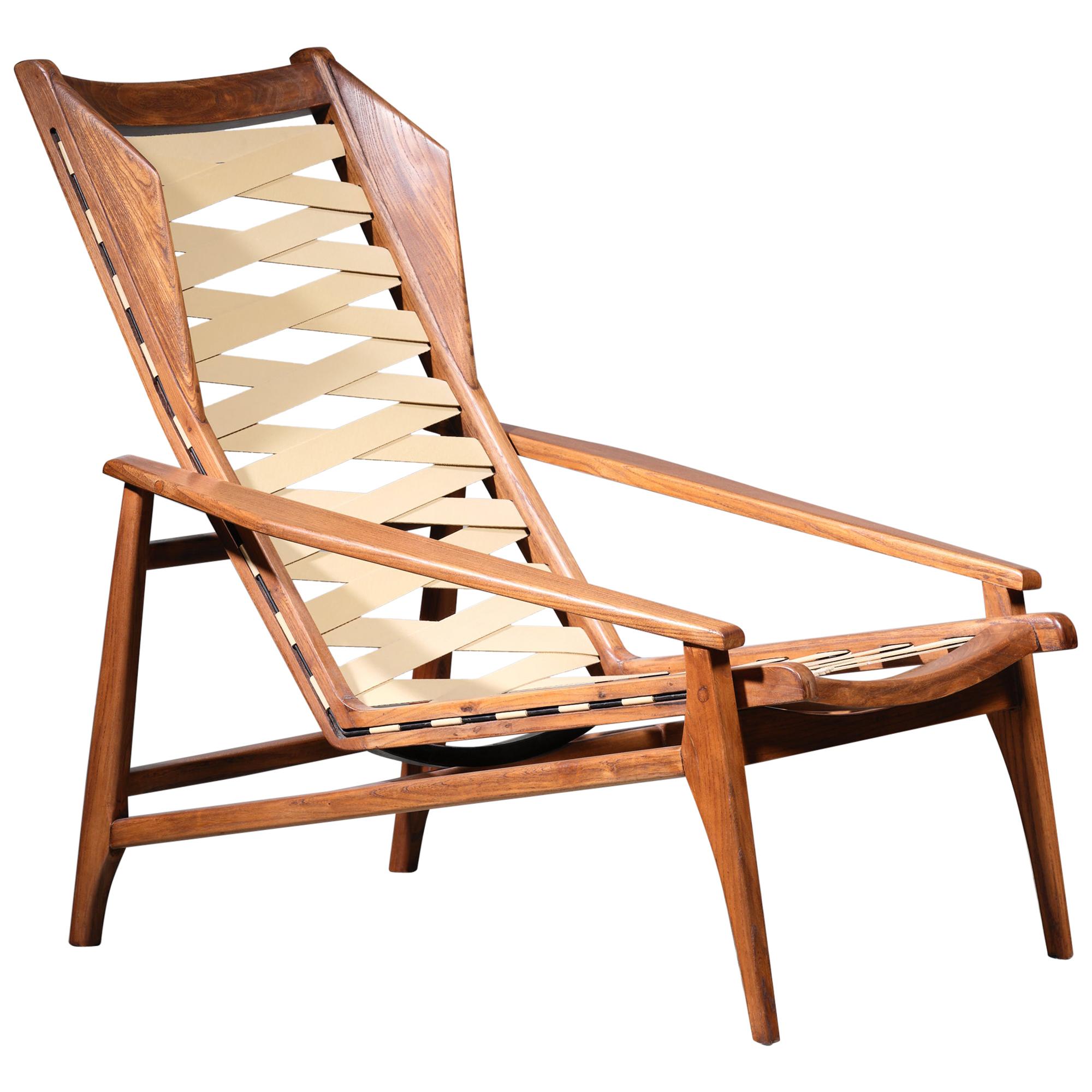 Gio Ponti Continuum Rattan Lounge Chair at 1stDibs