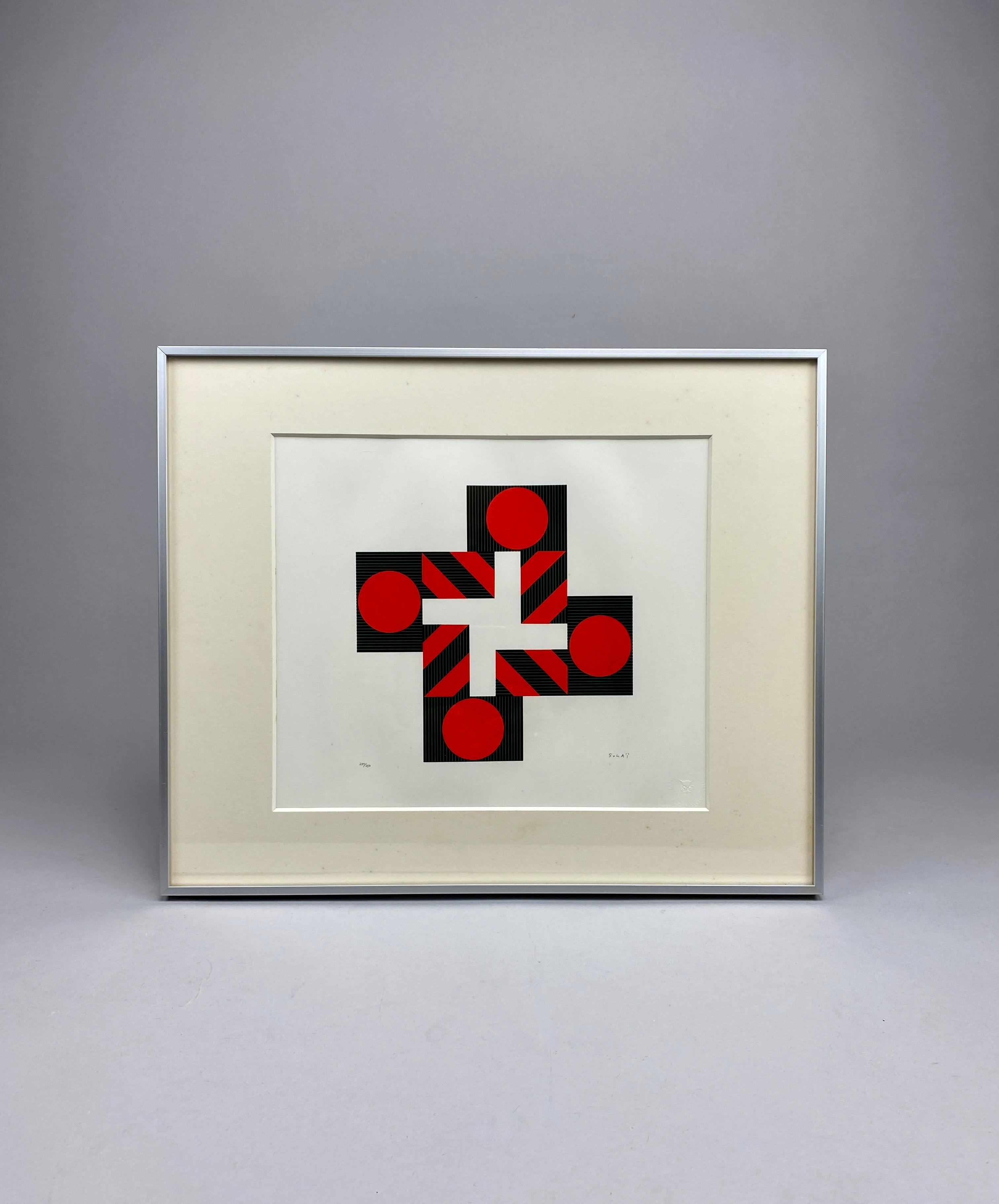 Kumi Sugaï, “Crossing 4”, 1978 — Signed & Numbered Silkscreen For Sale 8