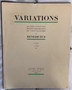 Variations by Benedictus, a Folio of 20 Pochoir Plates