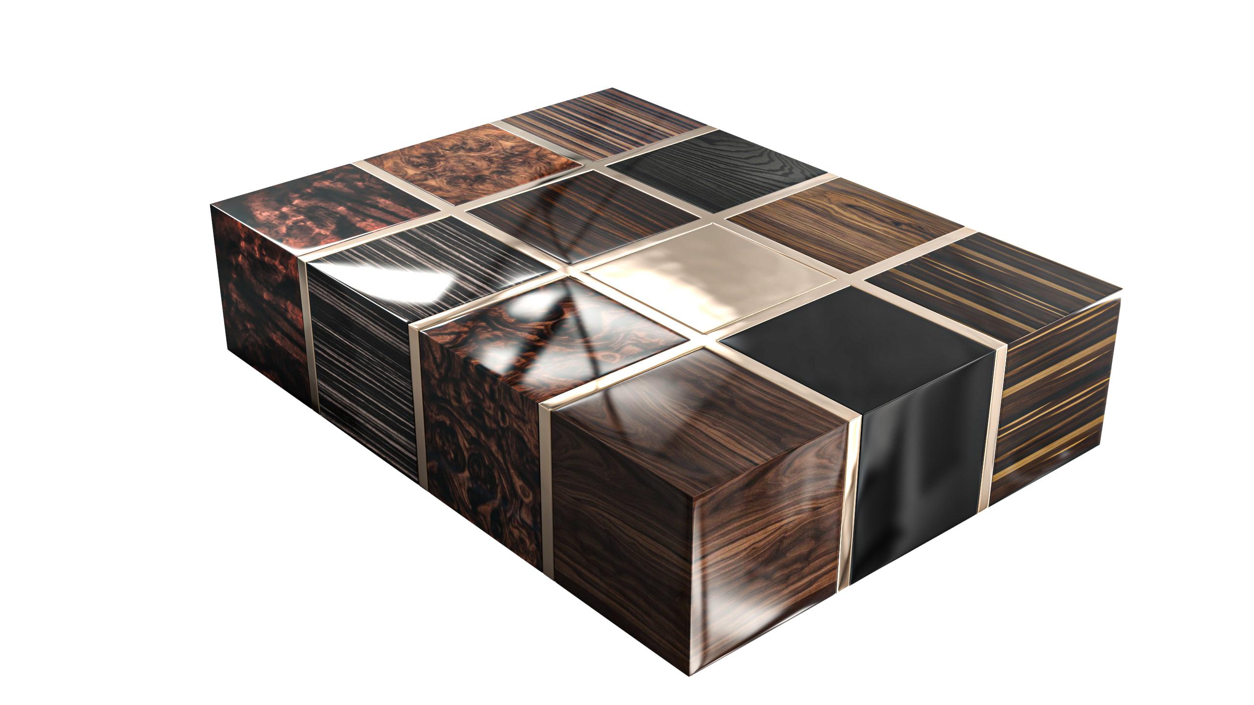 Table basse Variazione en bronze, fabriquée à la main, Istanbul en vente 2
