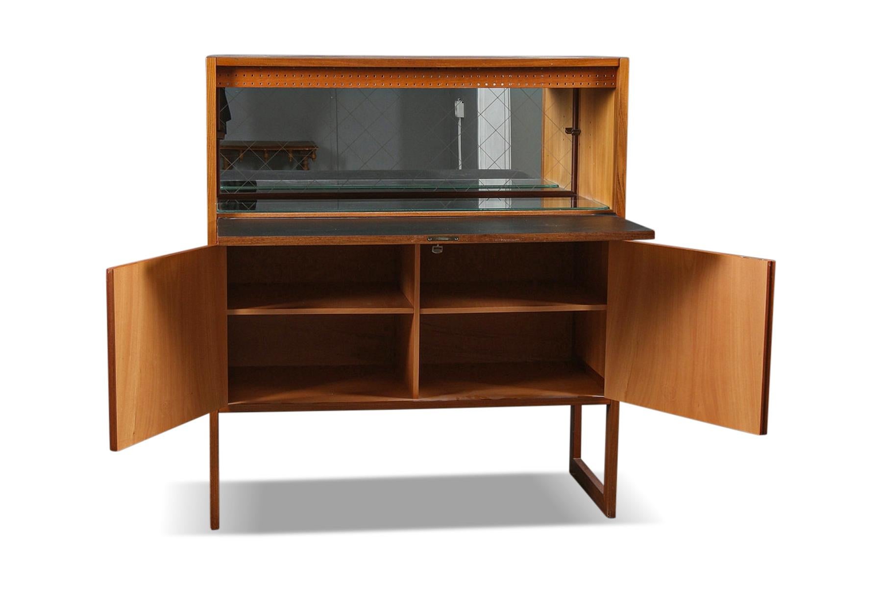 Mid-Century Modern “Varie” Teak Bar Cabinet by Arne Wahl Iversen