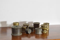 Varied Group of Italian Bronze Pounce Pots from the 18th and 18th centuries