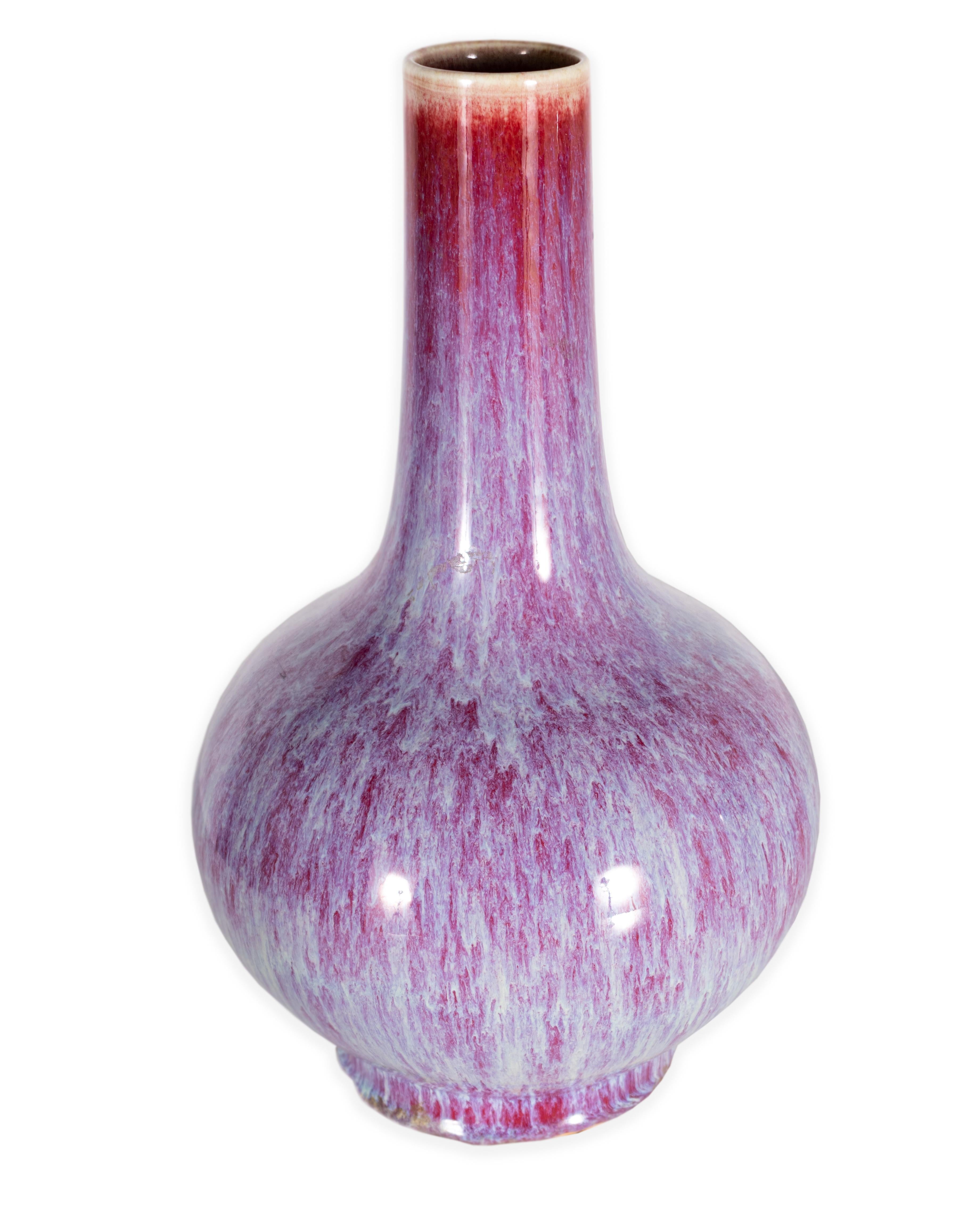 Variegated oxblood glaze ceramic Chinese vase. In my organic, contemporary, vintage and mid-century modern style.

This piece is a part of Brendan Bass’s one-of-a-kind collection, Le Monde. French for “The World”, the Le Monde collection is made up