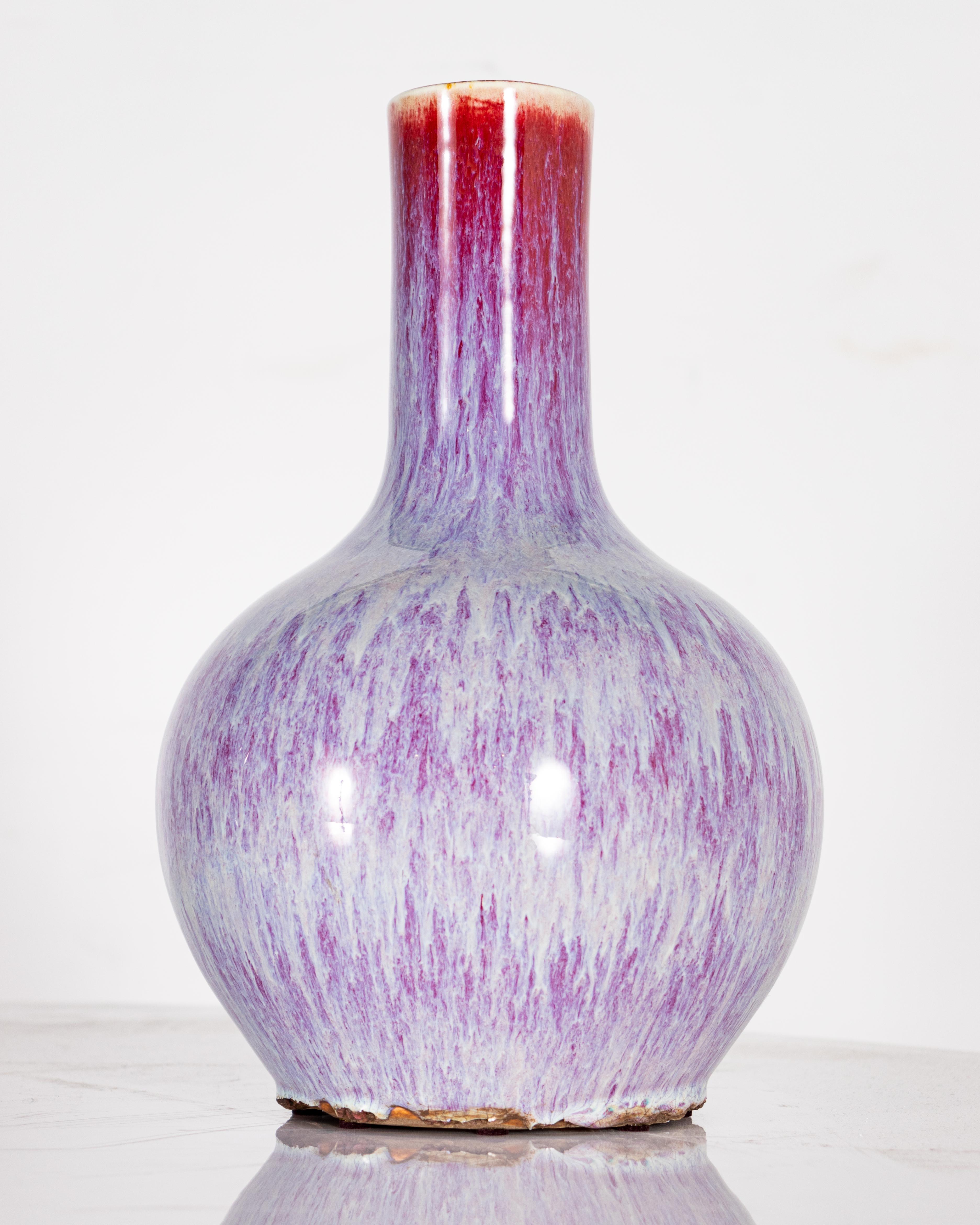 Variegated oxblood glaze ceramic Chinese vase. In my organic, contemporary, vintage and mid-century modern style.

This piece is a part of Brendan Bass’s one-of-a-kind collection, Le Monde. French for “The World”, the Le Monde collection is made up