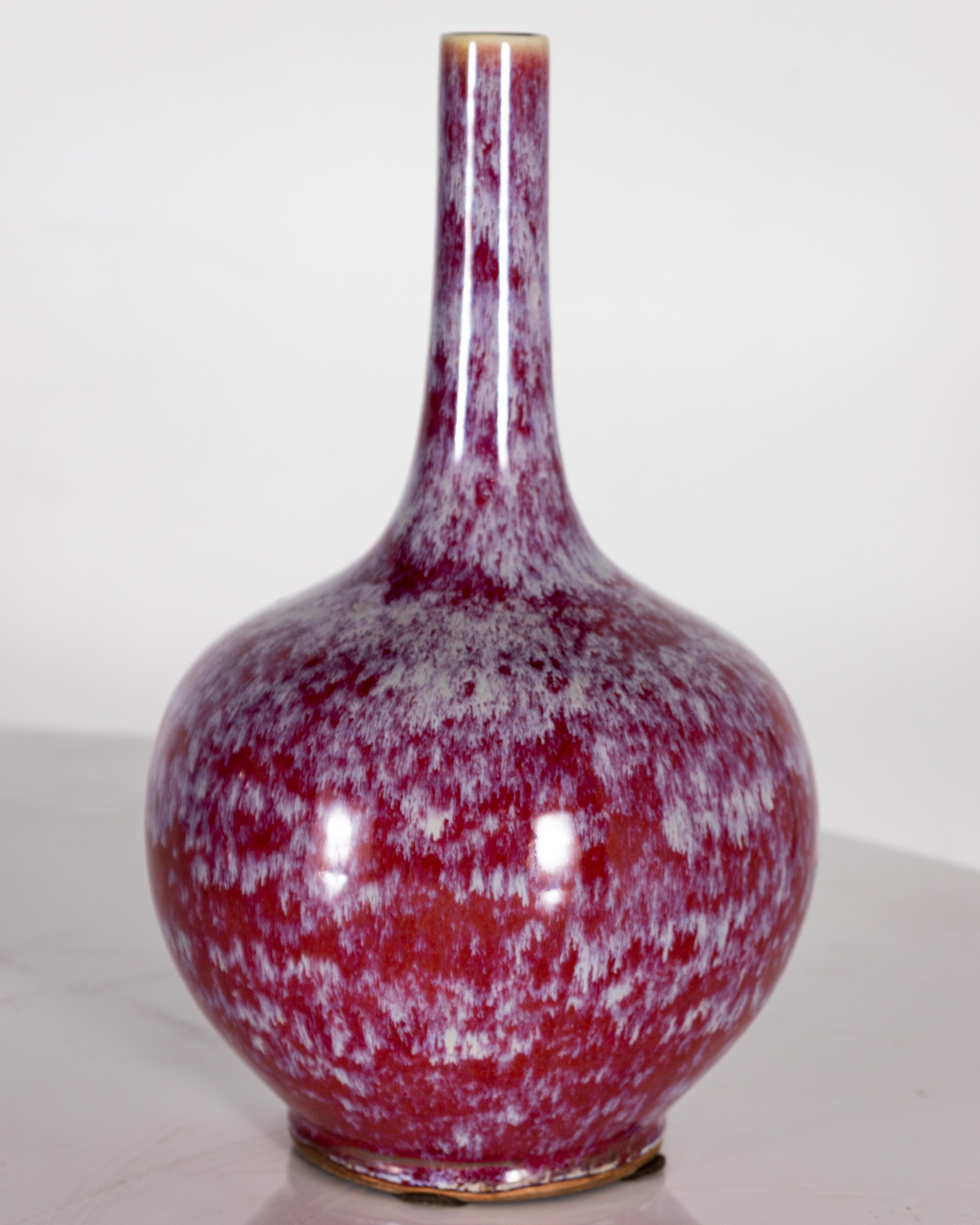 Variegated oxblood glaze Chinese vase.

This piece is a part of Brendan Bass’s one-of-a-kind collection, Le Monde. French for “The World”, the Le Monde collection is made up of rare and hard to find pieces curated by Brendan from estate sales,