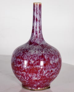 Variegated Oxblood Glaze Chinese Vase