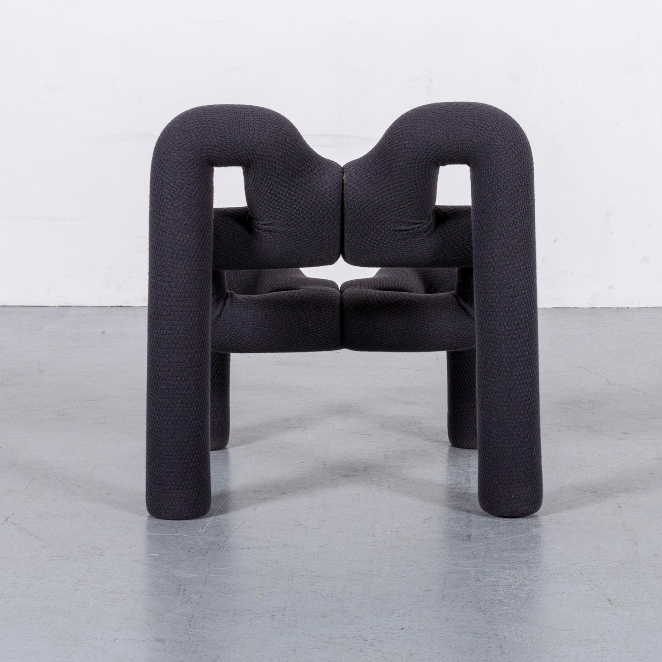 Varier Ekstrem Fabric Chair Anthracite Armchair In Good Condition In Cologne, DE