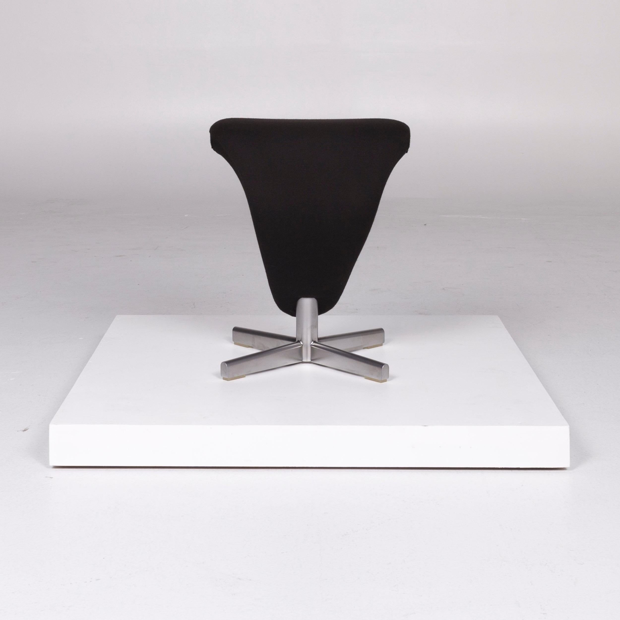 Varier Peel Designer Stoff Sessel by Olav Eldoy Schwarz inkl. Hocker 3