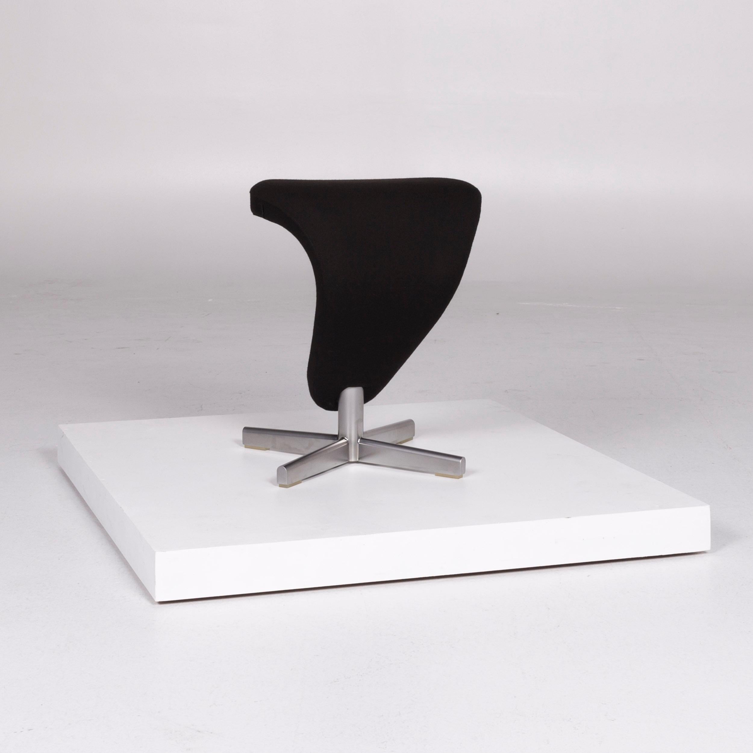 Varier Peel Designer Stoff Sessel by Olav Eldoy Schwarz inkl. Hocker 4