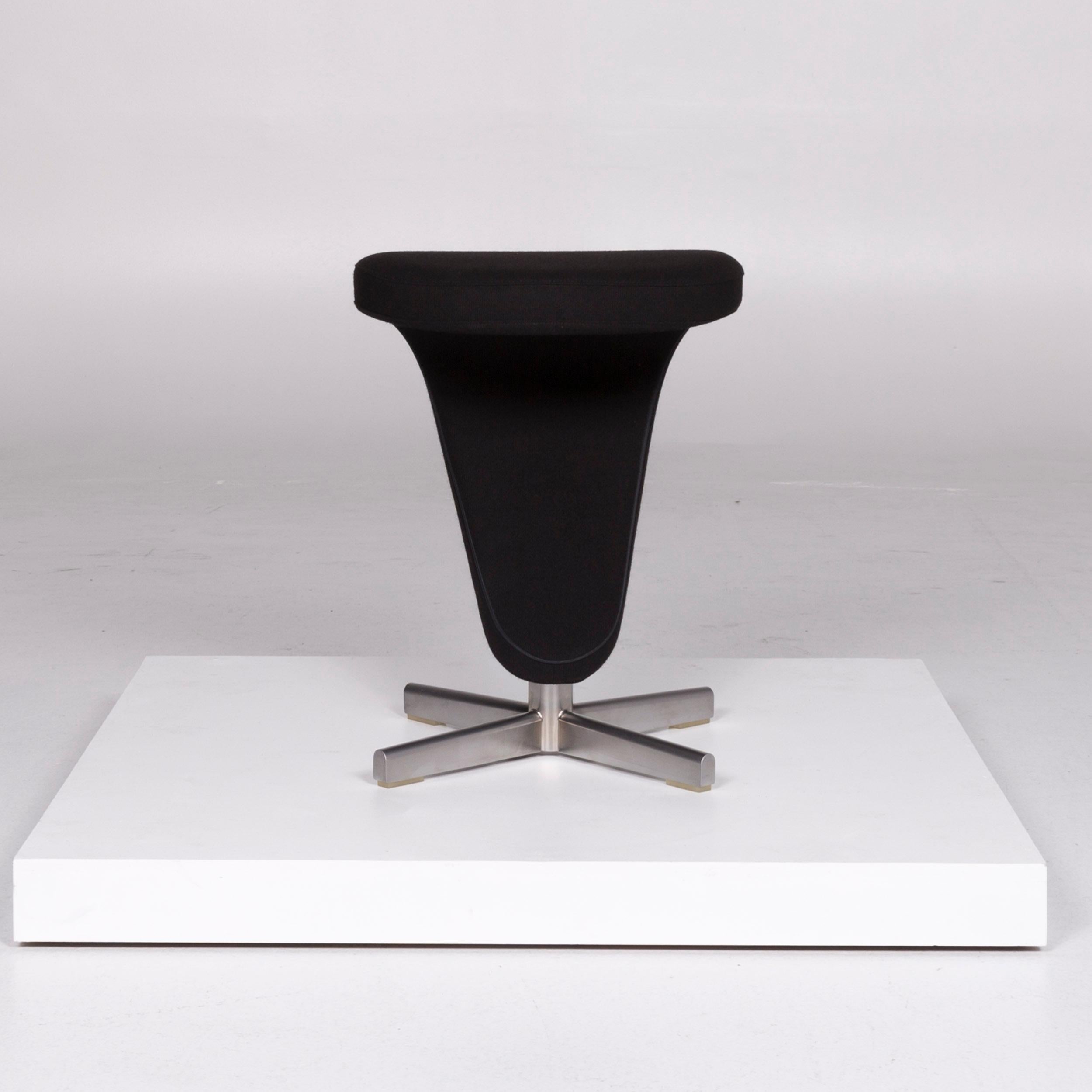 Varier Peel Designer Stoff Sessel by Olav Eldoy Schwarz inkl. Hocker 9