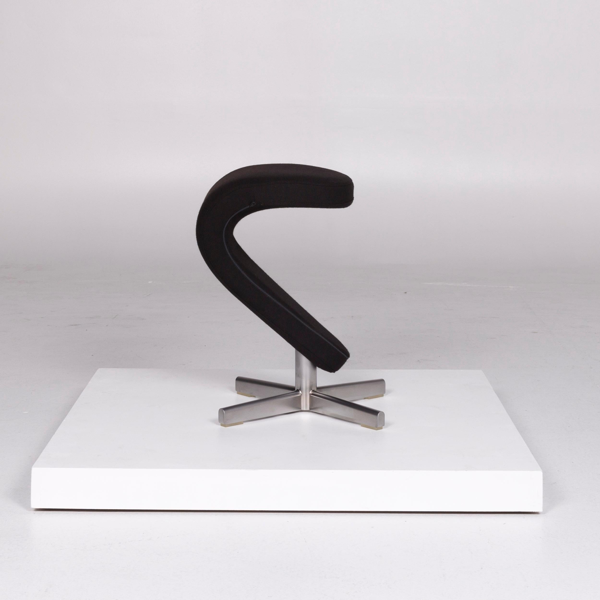 Varier Peel Designer Stoff Sessel by Olav Eldoy Schwarz inkl. Hocker 10