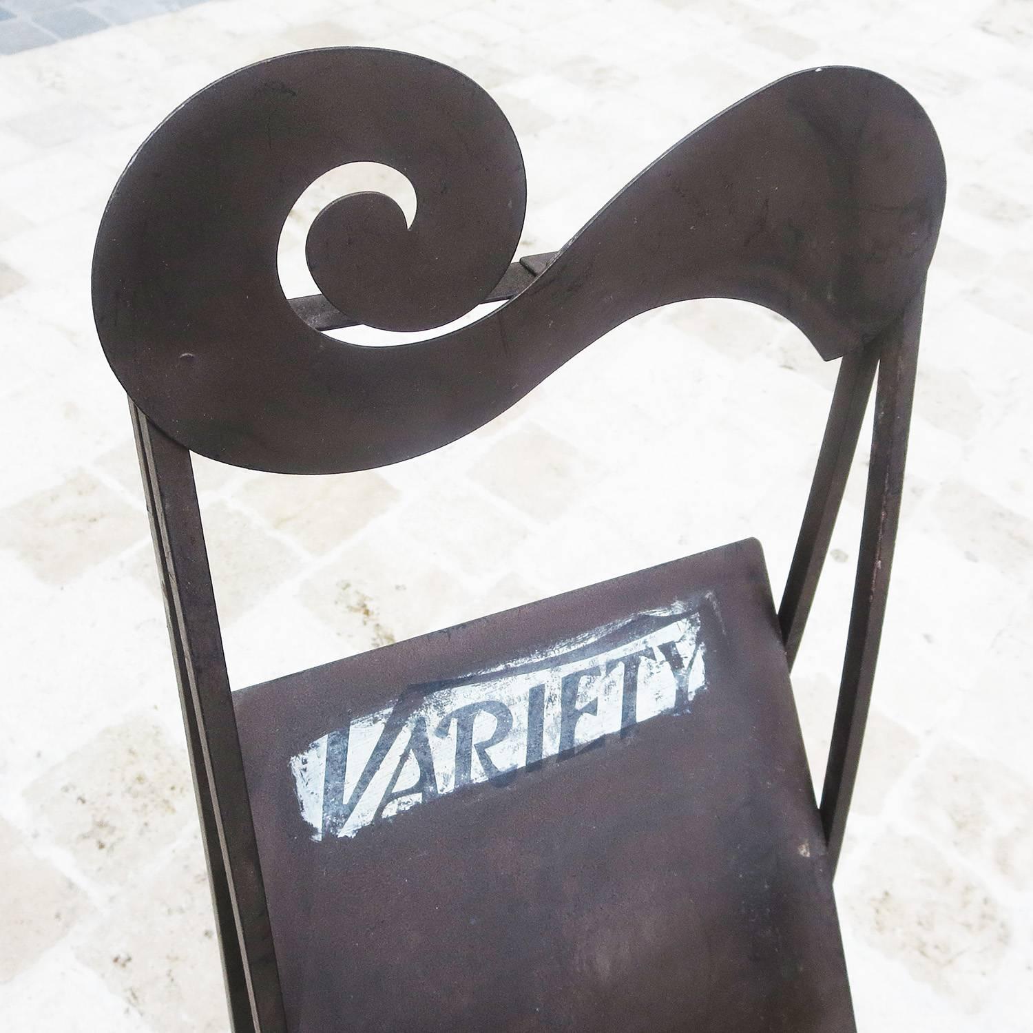 Industrial Variety Magazine Stand from Ambassador Hotel and Rudy Vallee Estate