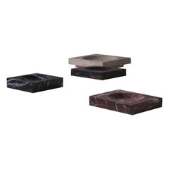 Variedad de centros de mesa de mármol arquitectónico, Italia años 70