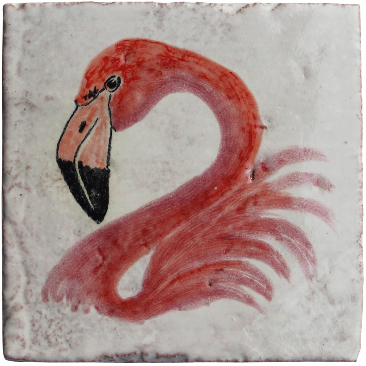 Other Variety of Flamingo Majolica Tiles, Handmade in Italy For Sale