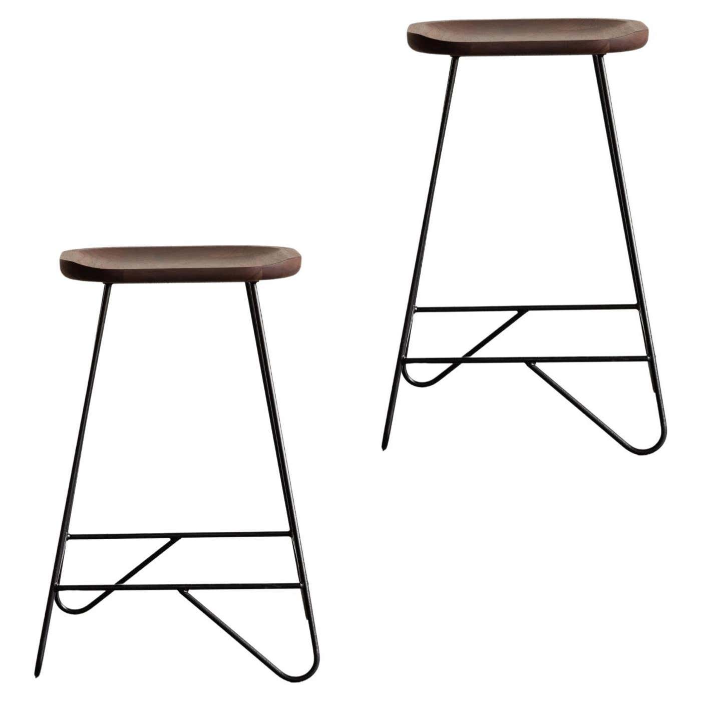 VARILLO Metal Rod Counter Height Stool Set For Sale at 1stDibs
