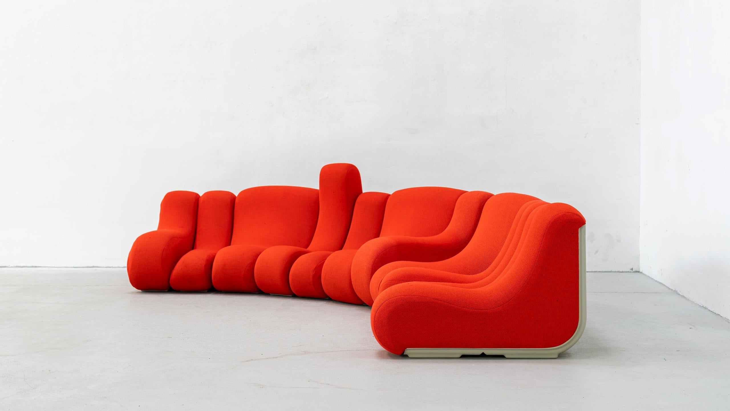 Vario Pillo modular Sofa Burkhard Vogtherr 1969 Rosenthal Germany Mid Century 6