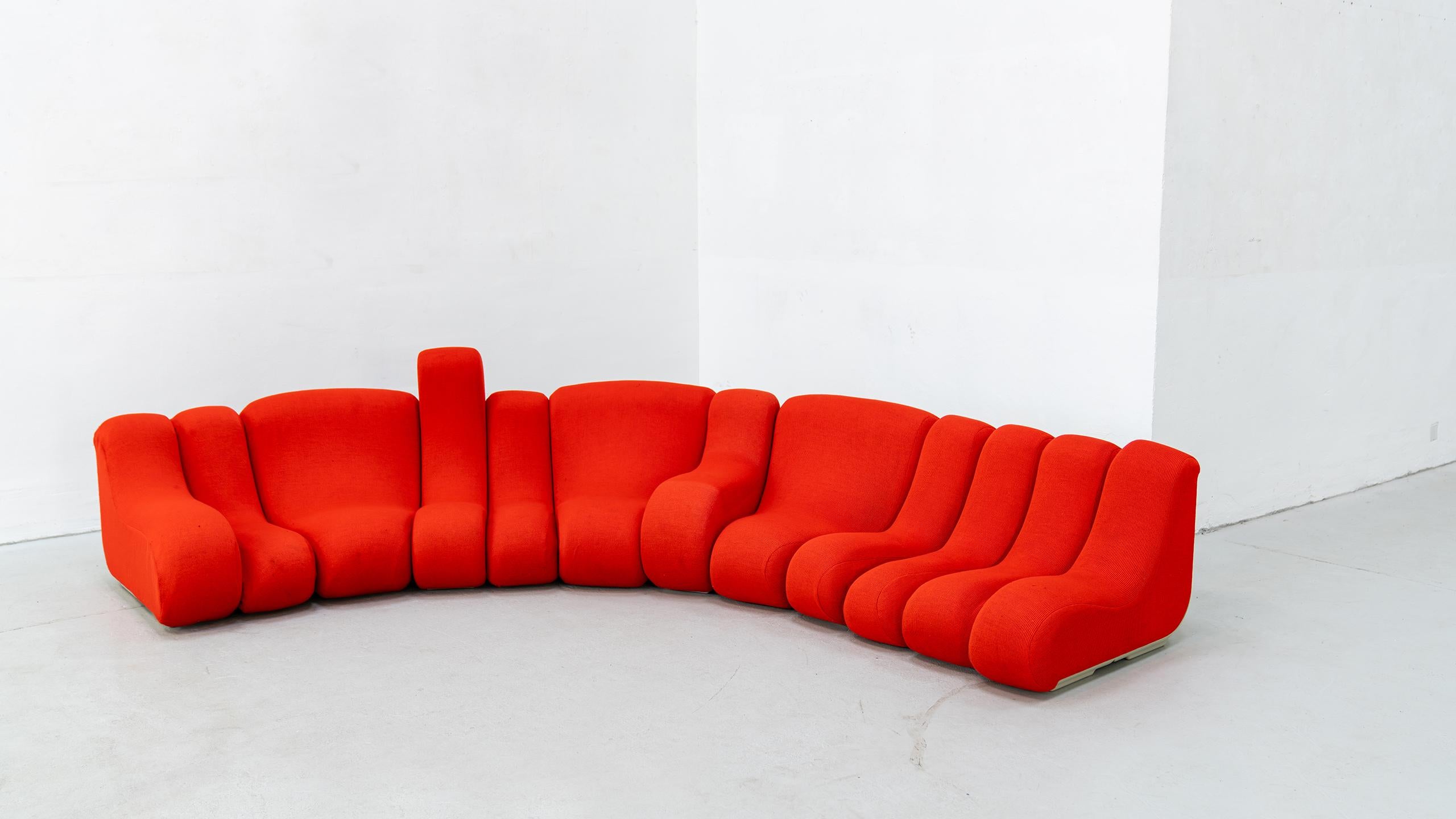 Vario Pillo modular Sofa Burkhard Vogtherr 1969 Rosenthal Germany Mid Century In Good Condition In Munster, NRW