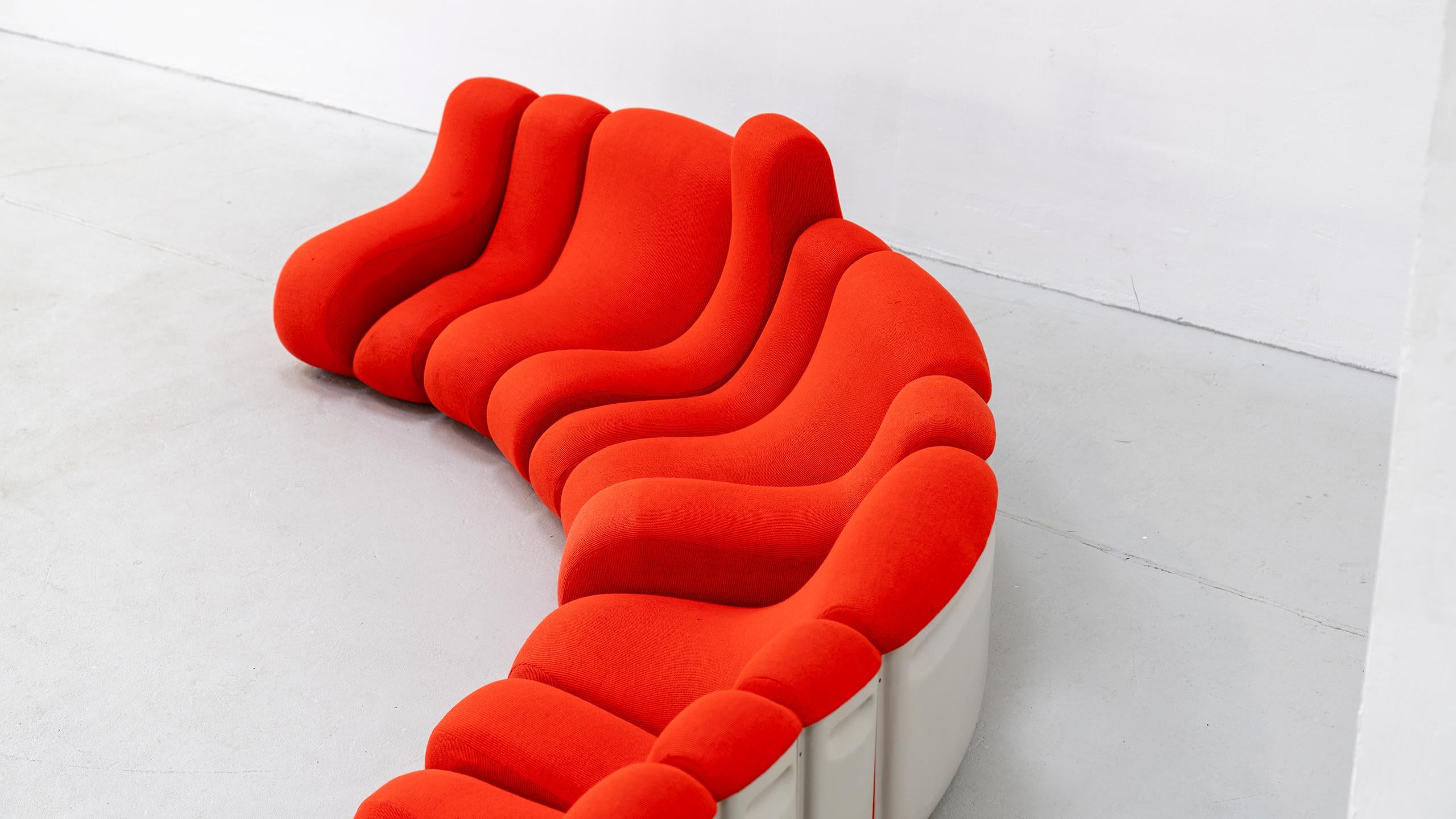 Mid-20th Century Vario Pillo modular Sofa Burkhard Vogtherr 1969 Rosenthal Germany Mid Century