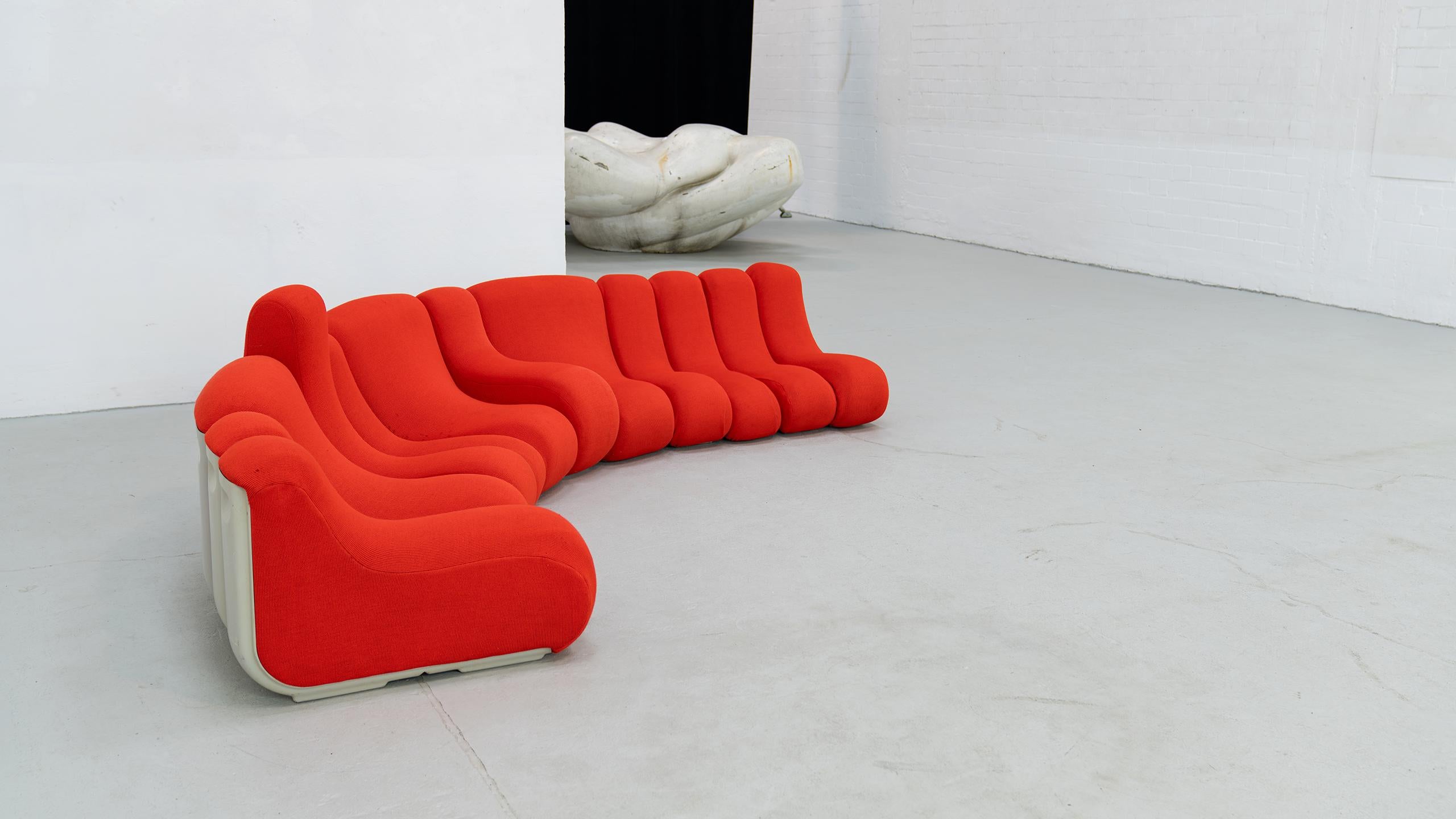 Vario Pillo modular Sofa Burkhard Vogtherr 1969 Rosenthal Germany Mid Century 3