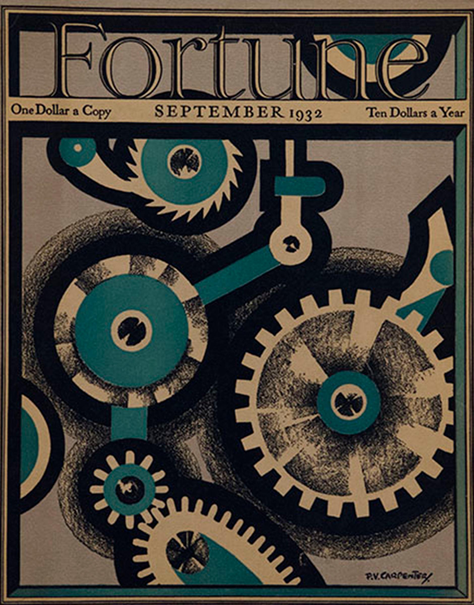 A Collection of 65 Original Fortune Magazine Covers 1931-1940 - Print by Unknown