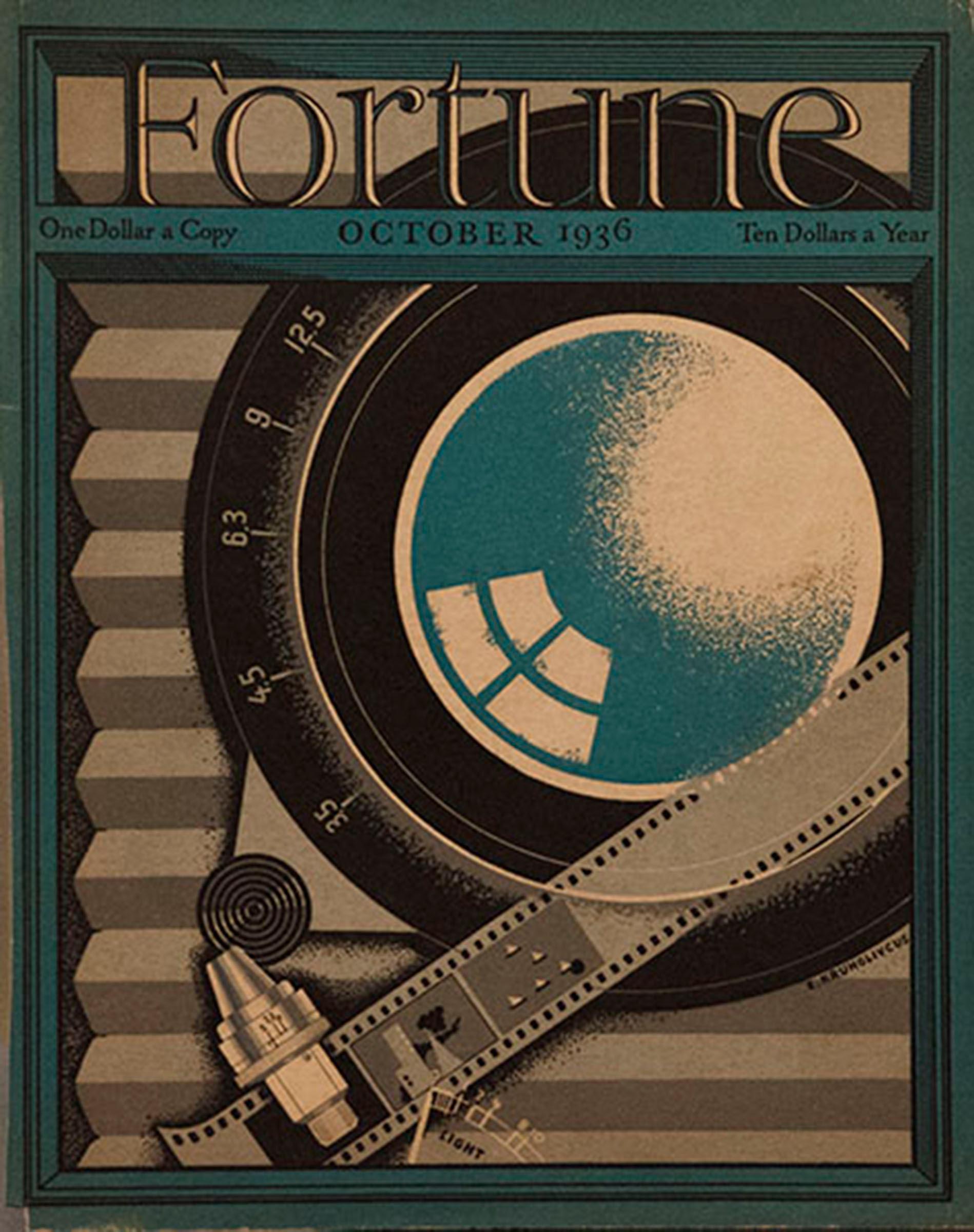 A Collection of 65 Original Fortune Magazine Covers 1931-1940 - Art Deco Print by Unknown