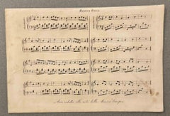 Antique Air Reduced to the Notes of European Music - Lithograph - 19th Century 