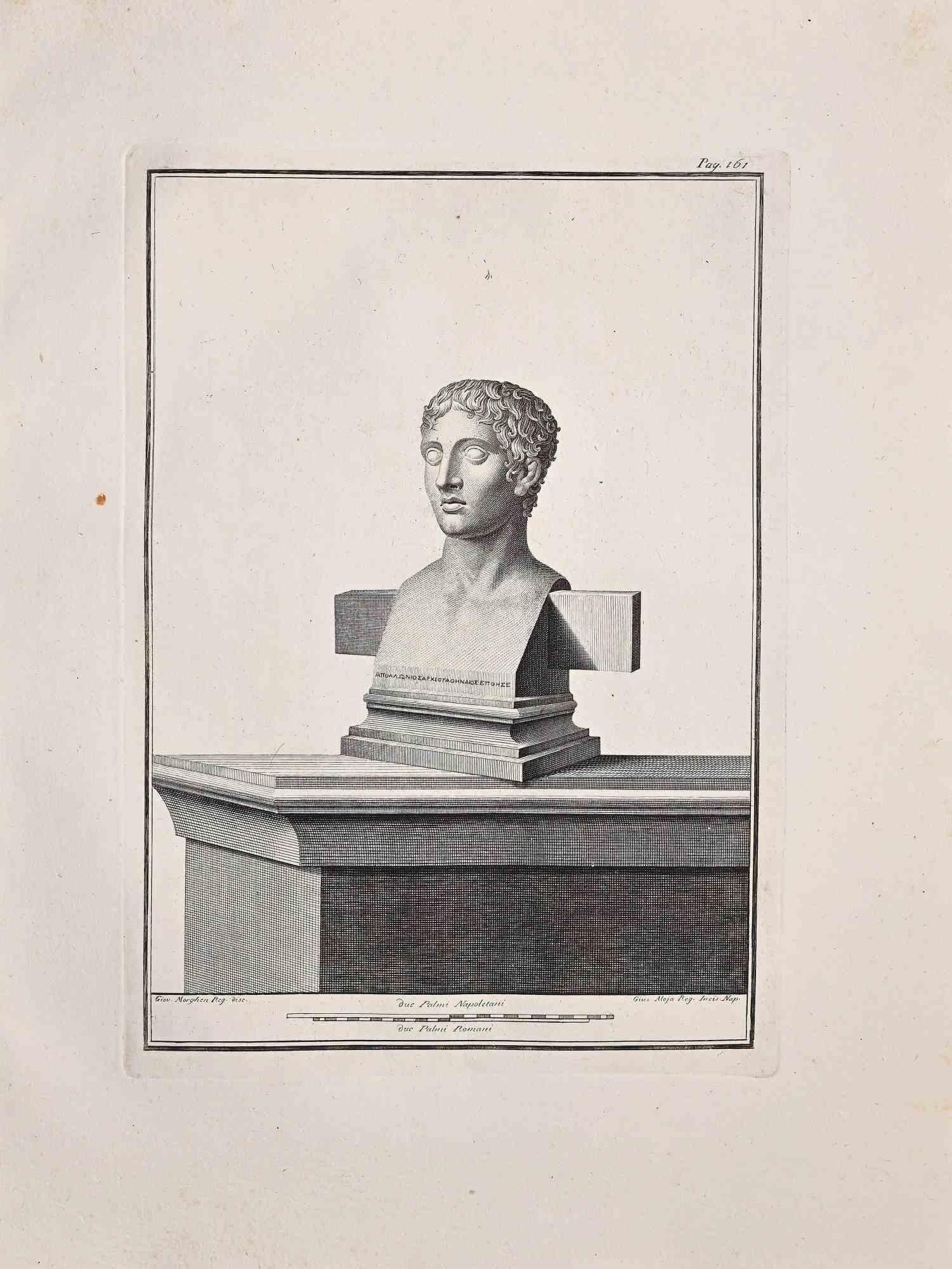 Unknown Figurative Print - Antiquities of Herculaneum Exposed - original Etching  - 18th Century