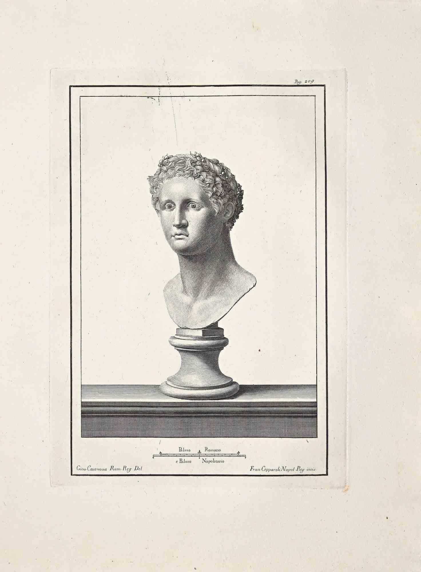 Antiquities of Herculaneum Exposed - Original Etching  - 18th Century