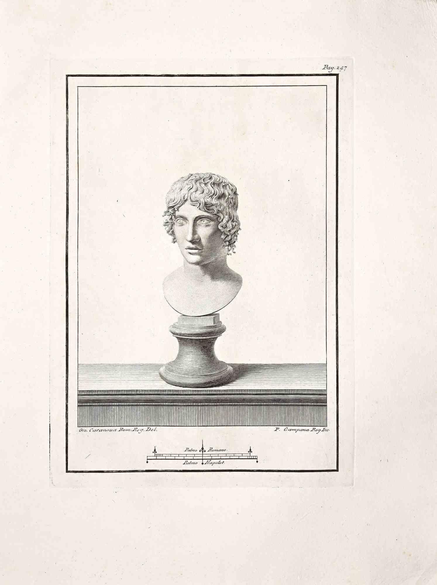 Unknown Figurative Print - Antiquities of Herculaneum Exposed - Original Etching  - 18th Century