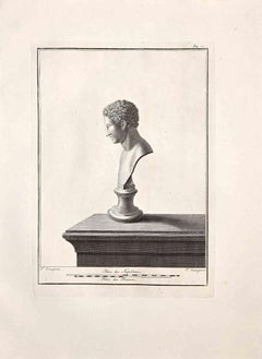 Antike Antiquitäten des Herculaneum-Exemplars – Original-Radierung – 18. Jahrhundert