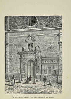 Antique Arch of Augustus - Lithograph - 1862