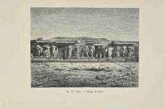 Antique Athens Temple of Bacchus - Lithograph - 1862