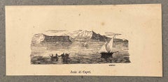 Capri-Insel – Lithographie – 19. Jahrhundert 