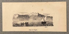 Antique Capri Island - Lithograph - 19th Century