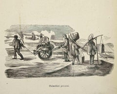 Customs - Persian Palanquins - Lithograph - 1862