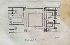 Antique Forum of Athens - Lithograph - 1862