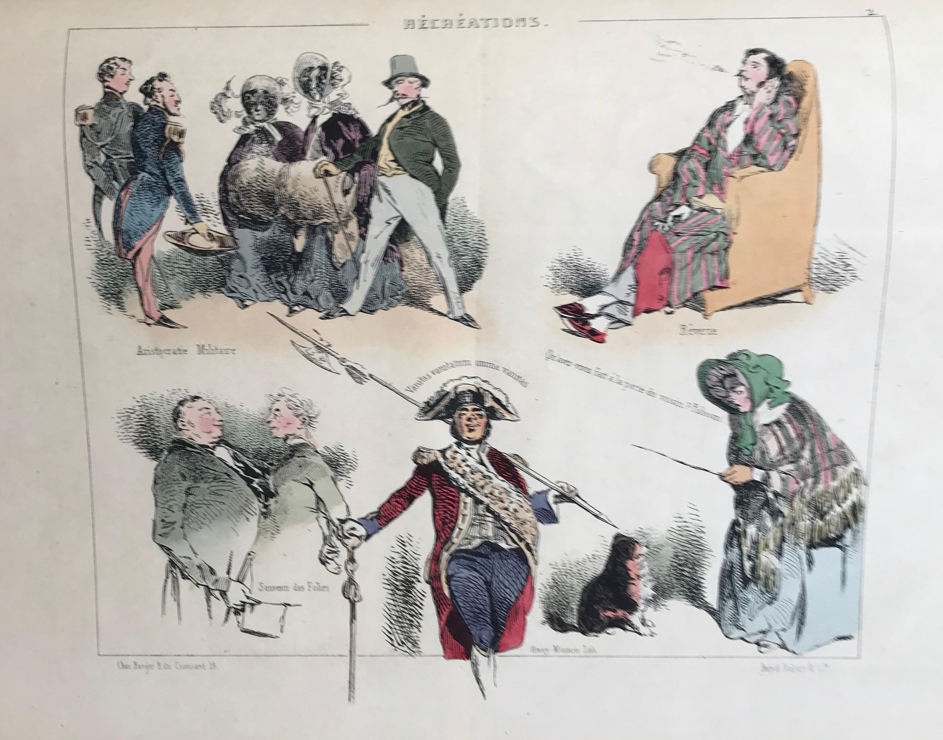 La Caricature Provisoire  - Complete Series 1838/1840 - 4 vol. For Sale 9