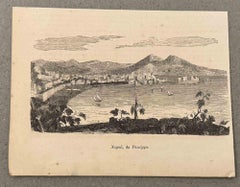 Antique Naples, from Posillipo - Lithograph - 19th Century