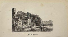 Antique Noli in Piedmont - Lithograph - 19th Century 