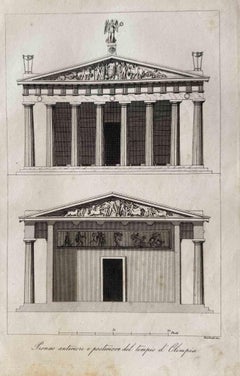 Temple olympique - Lithographie - 1862