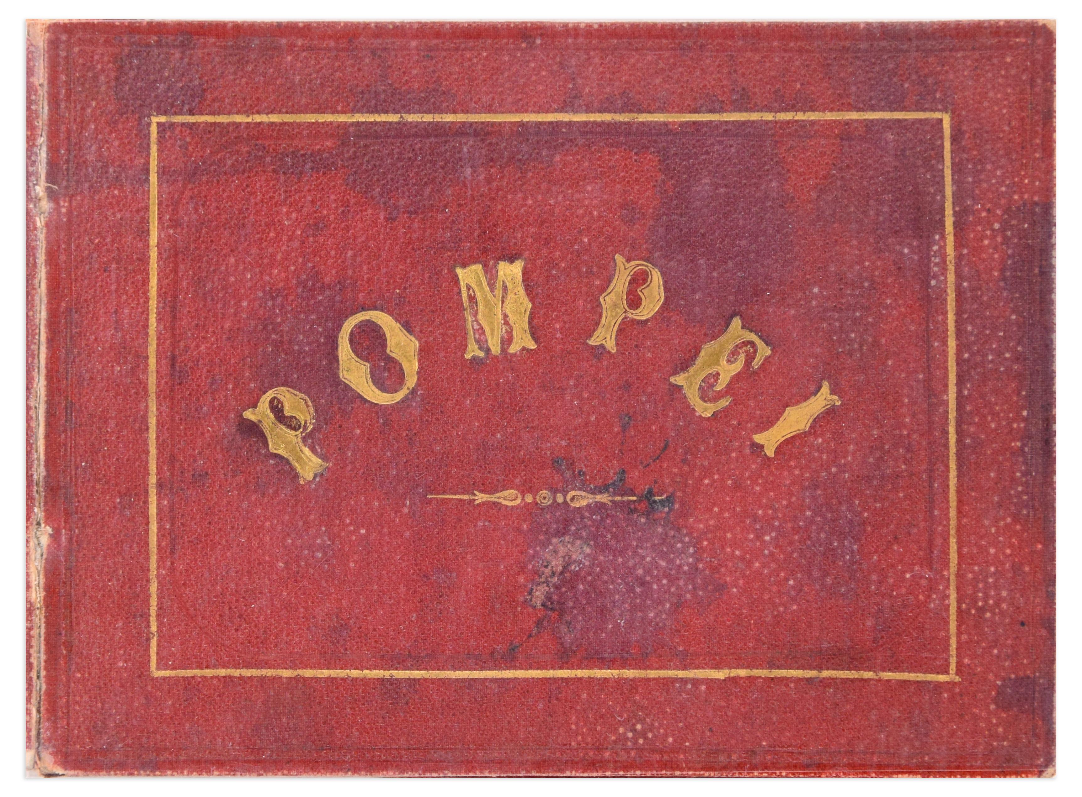 Unknown Portrait Print - Pompei - Ancient Photo Book with Albumin Prints - Around 1874