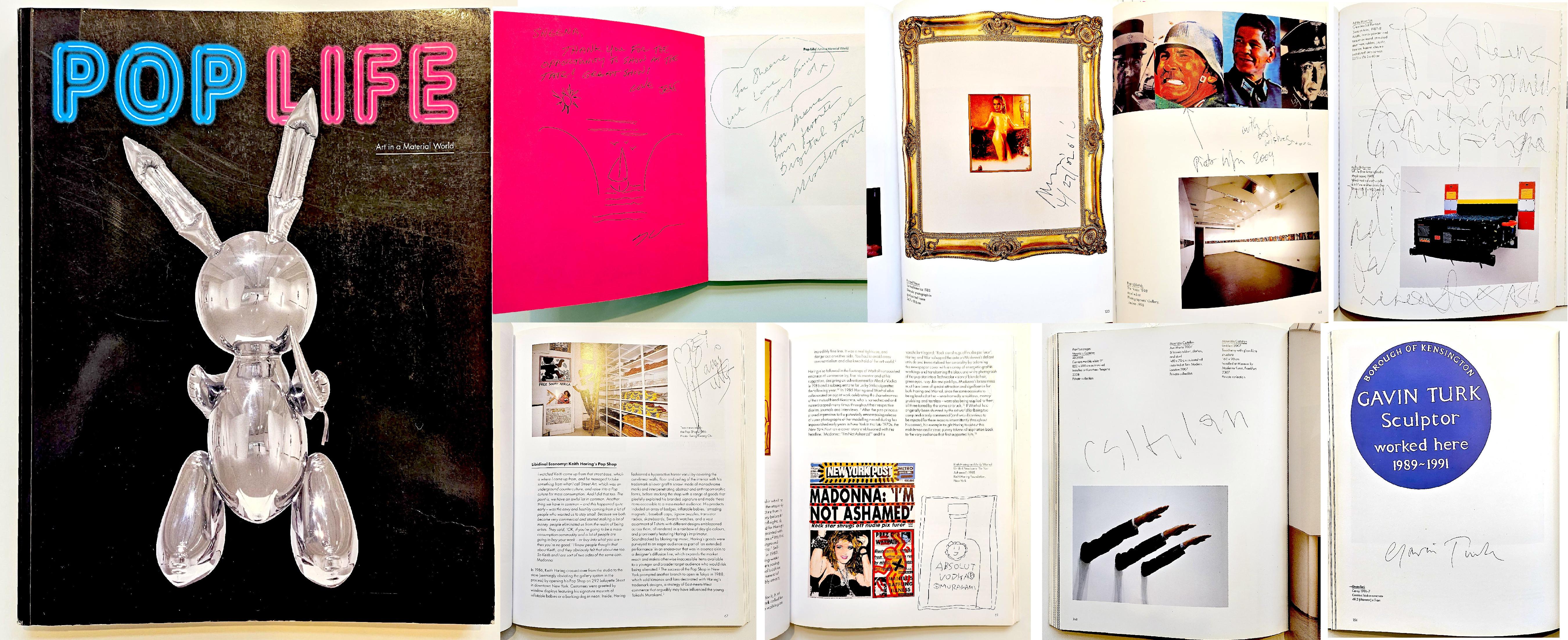 Monographe avec dessins et inscriptions uniques de Takashi Murakami, Jeff Koons + 