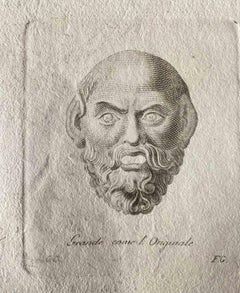 Used Roman Head - Etching by Various Artists - Mid-18th Century