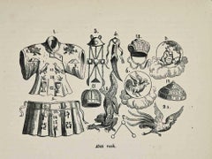 Antique Royal Costume - Lithograph - 1862