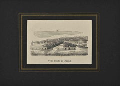 Königliche Villa von Neapel – Lithographie – 1862