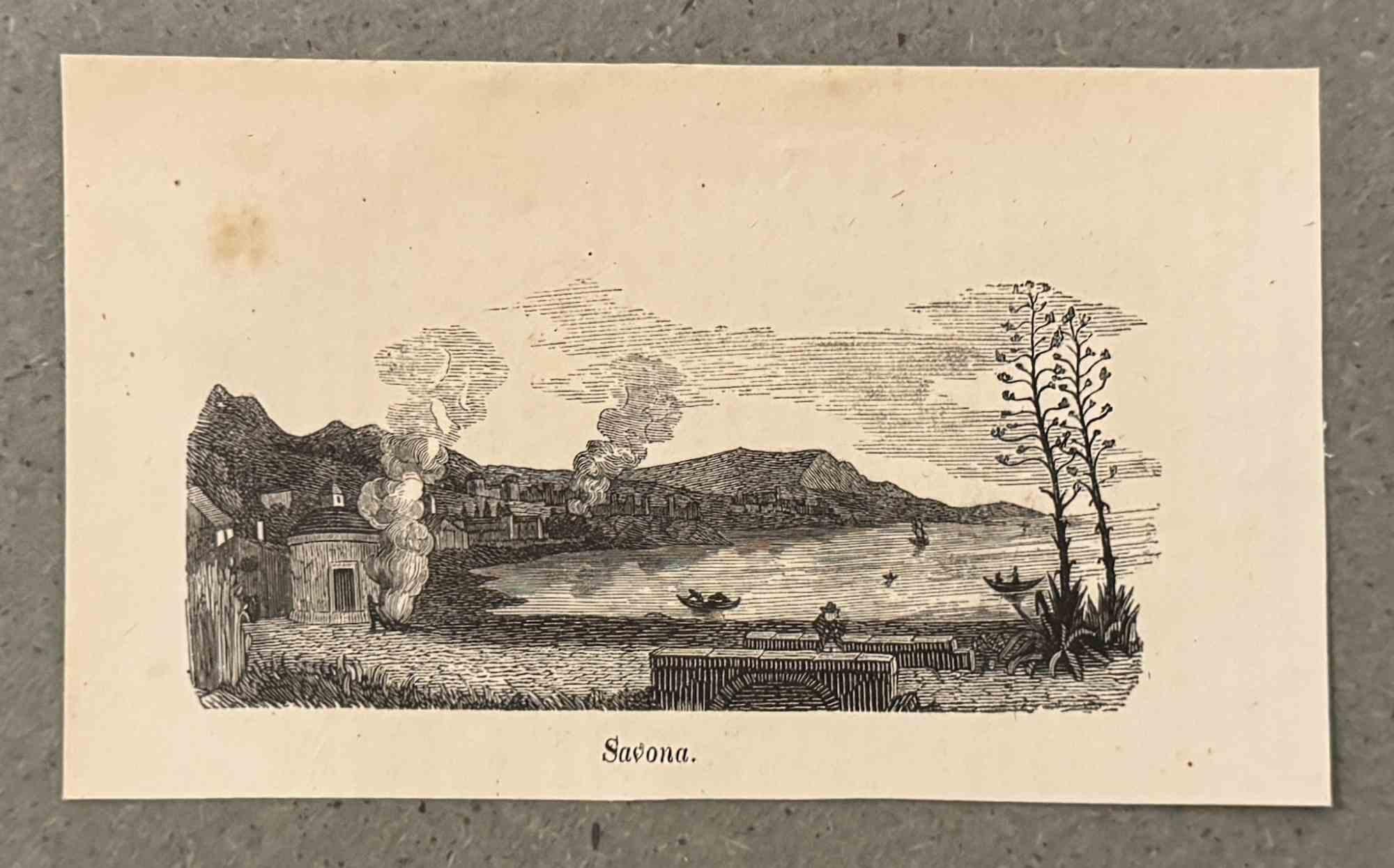 Various Artists Figurative Print - Savona - Lithograph - 19th Century