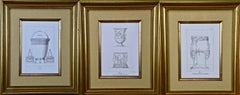 Three 19th C. Engravings of Classical Italian Bronze Architectural Elements