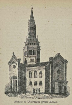 Uses and Customs - Abbey of Chiaravalle in Milan - Lithograph - 1862